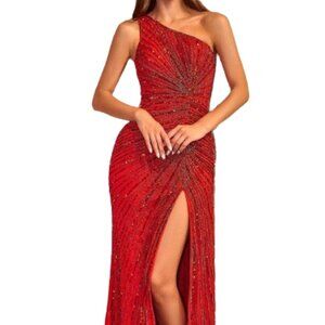 Portia and Scarlett PS329X Prom Dress Red size 4